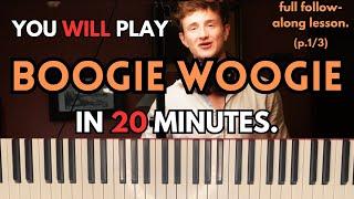 Getting Started With Boogie Woogie Piano - 1on1 Masterclass for Complete Beginners (p.1/3)