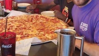 HUGE TEAM PIZZA CHALLENGE!!! #foodchallenge #pizza