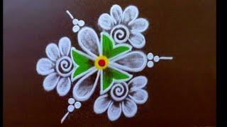 5 kutty kutty kolam designs  small muggulu collection  Latest mini rangoli design beginners kolam