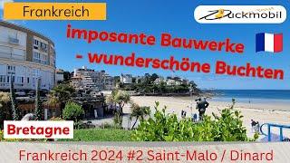 Bretagne 2024 #2, Altstadt Saint-Malo + Dinard, so schöne Städte und  tolle Landschaft