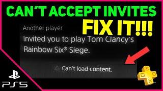 PS5 CAN'T ACCEPT INVITES EASY FIX! (Fast Solution)