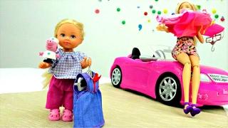 Барби и Штеффи в магазине. Платья для Барби. Одевалки