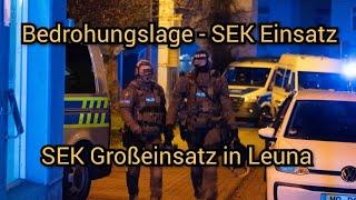 Bedrohungslage am 04.12.2024 in Leuna - SEK Großeinsatz nach vermeintlichen Knallgeräuschen im Haus