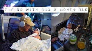 FLYING WITH A 3 MONTH OLD | WHAT WE PACKED + FIRST FLIGHT