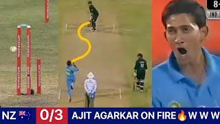 INDIA VS NEW ZEALAND 2003 MATCH HIGHLIGHTS | MOST SHOCKING | BOWLING BY AJIT AGARKAR 