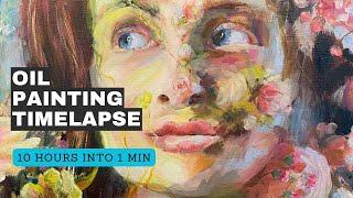 Timelapse #OilPainting #Portrait. Wait till the end to see all the textures come to life.