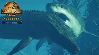 NEW! MEGALODON VS MOSASAURUS | Jurassic World Evolution 2