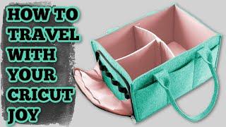 Travel with your Cricut Joy - MollieOllie Mimmo Caddy Review - Take your Cricut anywhere