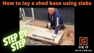 Laying a Shed Base - The Best DIY Method