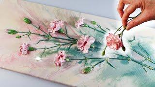 BEYOND Pouring- UNBELIEVABLE Carnation Art - Secret, Realistic 3D Technique for ANYONE | AB Creative