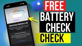 Free Apple Support Battery Check! (don't buy an iPhone before doing this)