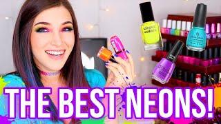 The BEST Neon Nail Polishes (NO white base coat needed!) || KELLI MARISSA