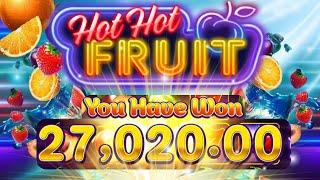 Massive Win on Hot Hot Fruit (High Roller Spins)