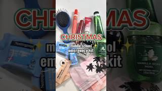 Middle School Emergency Kit- Christmas Edition #restock #middleschool #emergencykit #skincare