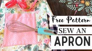 how to make a cute apron step-by-step instructions, Easiest adjustable strap apron with pockets,