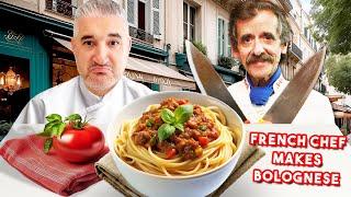 Italian Chef Reacts to Famous FRENCH CHEF BOLOGNESE SAUCE