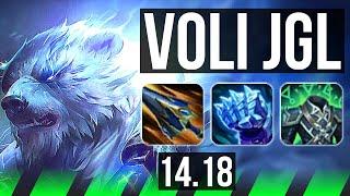 VOLIBEAR vs ZAC (JGL) | 17/3/18, 67% winrate, 35k DMG, Dominating | NA Master | 14.18