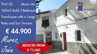 €44.900, 3 Bed 2 Bath + Big Patio & Terrace Town Property for Sale in Spain inland Andalucia TH4125