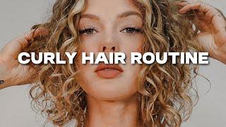 CURLY HAIR ROUTINE FOR THIN FINE HAIR from start to finish and it's NOT the curly girl method.