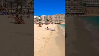 9 second Summer beach walk ️️ Majorca Spain  #subscribe #travel #bestbeaches #beach