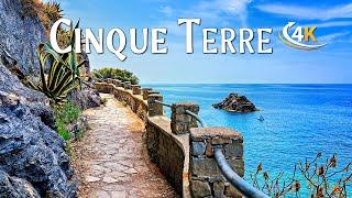 Cinque Terre Coast, Italy 4K - Amazing Beautiful Nature Scenery With Relaxing Piano Music