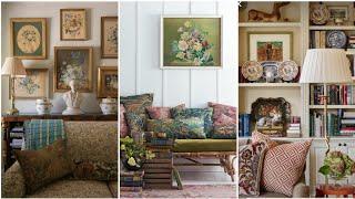 Vintage inspired cottage interior decoration ideas. Vintage touch decorating ideas.