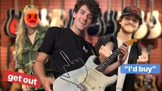 Pranking Guitar Stores With a Home Built Whammy Bar
