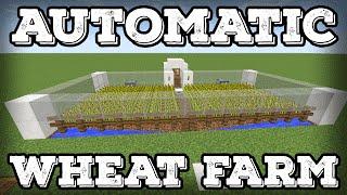 Minecraft Tutorial - Automatic Wheat Farm - Automatic Replanting!(Minecraft 1.13+)