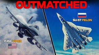 Supremely Outmatched | F-16C Viper Vs Su-57 | Digital Combat Simulator | DCS |