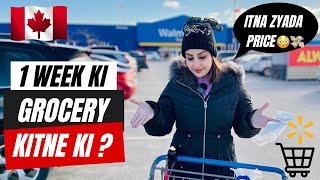 GROCERY PRICES IN 2024 ||WEEKLY GROCERY EXPENSES OF AN INTERNATIONAL STUDENT IN CANADA @Walmart