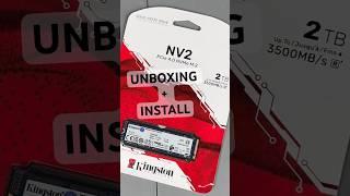 Kingston NV2 2TB NVMe M.2 SSD Unboxing + Install #shorts #pc #ssd #nvme #pcbuild #storage #2tb #2280