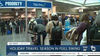 Busy Thanksgiving Eve for travelers at San Diego International Airport