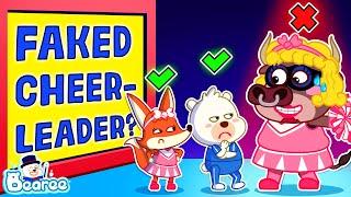 Who Is the Fake Cheerleader? | Safety Cartoon for Kids | Bearee Kids Show