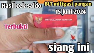 PKH hari ini,Cek saldo PKH tahap 3 & BPNT 4 & mitigasi resiko pangan siang hasilnya? 15 juni 2024