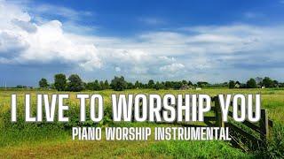 PIANO WORSHIP INSTRUEMNTAL | TO WORSHIP YOU I LIVE