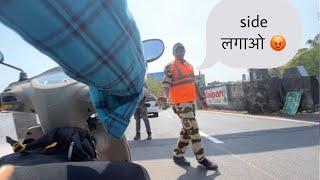 लो भई पहली बार गाड़ी मे trip पर निकले और ऐसा हो गया