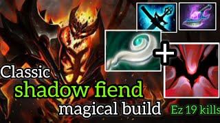 How to farm hero with shadow fiend magical build in 7.36b