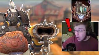 BASTION STREAMER FACES MY ROADHOG w/ REACTIONS | Overwatch