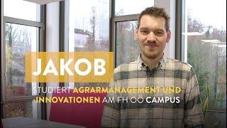 Jakob studiert Agrarmanagement und -innovationen am FH OÖ Campus Steyr