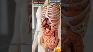 Animation of Digestive System | Stomach AI Art | 20