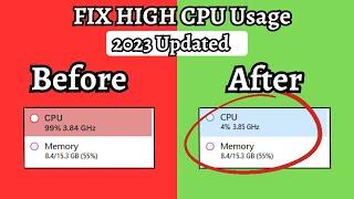 How to Fix 100% CPU Usage Windows 10/11 | High CPU laptop | Boost FPS