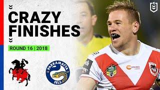 Crazy NRL Finishes: St George Illawarra Dragons v Parramatta Eels | Round 16, 2018