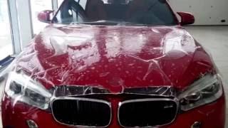 Оклейка антигравийной пленкой BMW X6 Emerald.