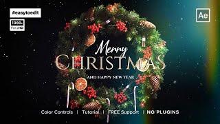 Christmas Logo Animation  After Effects Template @aetemplates