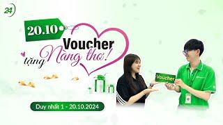 20/10: Voucher tặng Nàng thơ lên đến 1.000.000đ | 24hStore