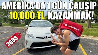 DOORDASH ARTIK PARA KAZANDIRMIYOR! Amerika'da Bir Gün Boyunca Doordash Yaptım! Ne Kadar Kazandım?