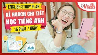 Lên Kế Hoạch 1 NĂM GIỎI TIẾNG ANH | 15 phút mỗi ngày/365 ngày | VyVocab Ep.104