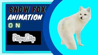 The snow fox, Arctic fox animation with flipaclip ( Vaibhav Paul animator)