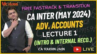 CA Inter FastTrack Lec 1 | Adv. Accounts | Sept 2024 | Introduction | CA Varun Jain