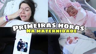 AS PRIMEIRAS HORAS DE NASCIMENTO DA LIZ + PRIMEIRO BANHO, MOSTREI TUDO! 